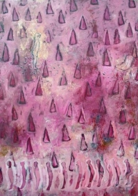 G.R. Iranna UNTITLED - PINK 1998 Oil on canvas 70 x 48 in.