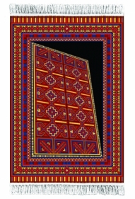 Saks Afridi Space Time Continuum 2017 Handmade wool rug 72 x 48 in.