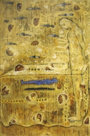 G.R. Iranna UNTITLED - YELLOW 1997 Oil on canvas 70 x 48 in.