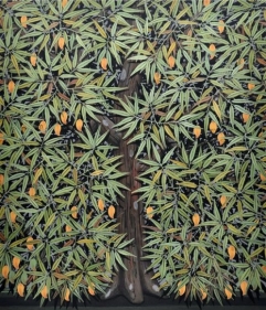 Rajan Krishnan GOLDEN FRUITS / PLANT OF SUSTENANCE 2012 Acrylic on canvas 84 x 72 in.