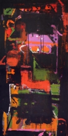 John Tun Sein UNTITLED ABSTRACT 3 (diptych) 2007 Acrylic on Canvas 48 X 24 in.