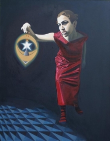 Sana Arjumand MASSIVE HUMAN SEARCH - 3 2010 Oil on canvas 54 x 42 in.