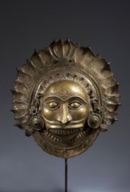 Shiva- Bhuta Mask Southern India, Karnataka, Tulu Naidu Region c. 18th century Copper alloy Height: 12.5 in.
