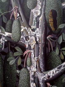 Rajan Krishnan PLANT FROM THE GROVE BY THE RIVER 1 2011 Acrylic on canvas 84 x 60 in.