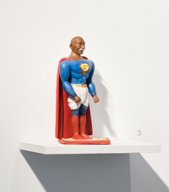Debanjan Roy  Toy Gandhi 4 (Small Superhero), 2019  Silicone and automotive paint  15 x 8.5 x 7.5 in