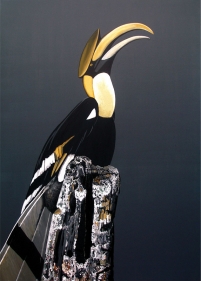 Rajan Krishnan  Bird from the Grove by the River, 2011  Acrylic on canvas  84 x 60 in