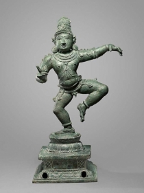 Saint Sambandar Sothern India, Chola Period 12th Century Copper alloy Height: 15 in.