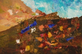 Ram Kumar Untitled Landscape (Village) 2009 Oil on canvas 24 x 36 in. NFS