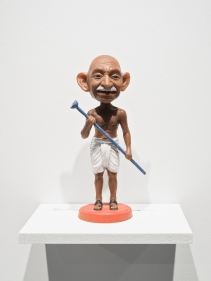 Debanjan Roy  Toy Gandhi 7 (Small Bobblehead), 2019  Silicone and automotive paint  16 x 12 x 8 in