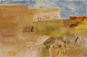Ram Kumar ABSTRACT LANDSCAPE 7 2004 Acrylic on paper 20 x 30 in.