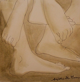 Anjolie Ela Menon YATRA 11 2005 Watercolor on paper 11 x 11 in.