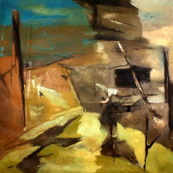 Ram Kumar UNTITLED ABSTRACT 11 1970 Oil on canvas 50.5 x 50.5 in.
